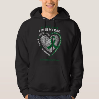 Loving Memory  I Miss My Dad Kidney Disease Awaren Hoodie