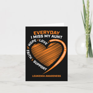 Loving Memory In Remembrance Aunt Leukaemia Awaren Card