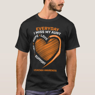 Loving Memory In Remembrance Aunt Leukaemia Awaren T-Shirt