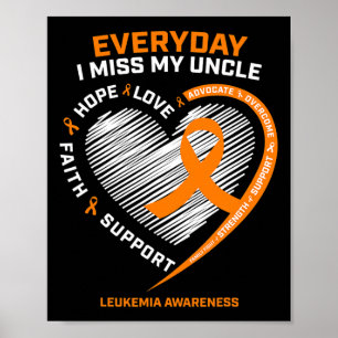 Loving Memory In Remembrance Of My Uncle Leukaemia Poster