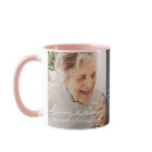 Loving Memory Modern Elegant Heart Photo Memorial