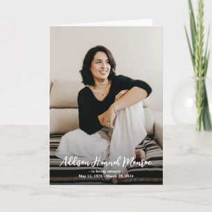 Loving Memory Name Full Photo Memorial Program Programme