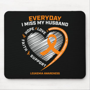 Loving Memory Of My Husband Remembrance Leukaemia  Mouse Mat