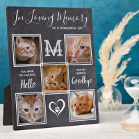 Loving Memory Personalised Cat Pet Photo Memorial