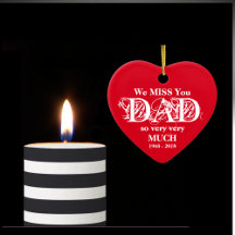 Loving Memory Personalised Dad Christmas Ornament