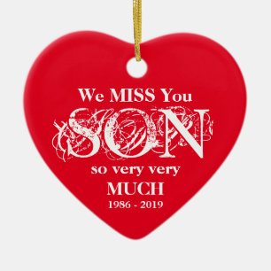 Loving Memory Personalised Son Christmas Ornament