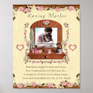 Loving Mother 8x10 Personalised Photo Frame Poster