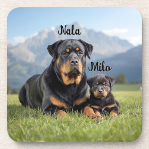 Loving Mother and Son Personalised Coaster Set