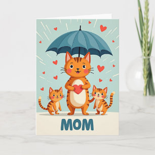 Loving Mother Cat Day Card
