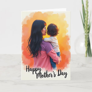 Loving Mother Child Art Card