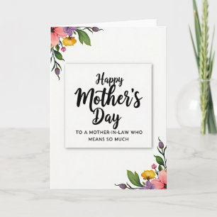 Loving Mother In Law Design Card