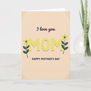 Loving Mum Illustration Card