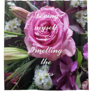 Loving Myself Shower Curtain