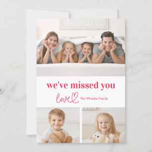 Loving Note EDITABLE COLOR Holiday Photo Card