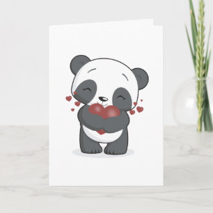 Loving Panda Greeting Card
