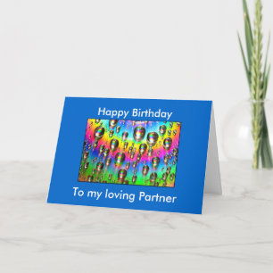 Loving Partner Birthday Card