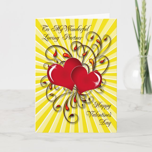 Loving partner Valentine's card (Front)