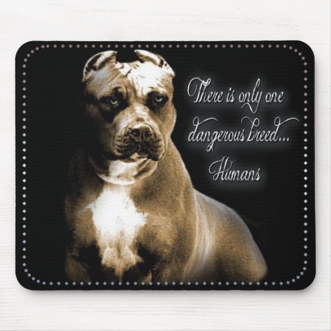 Loving Pet Pitbull Mouse Pad (Front)