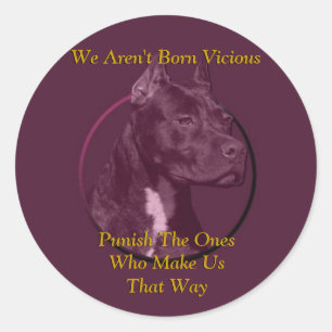 Loving Pitbull Rescue Animals Stickers