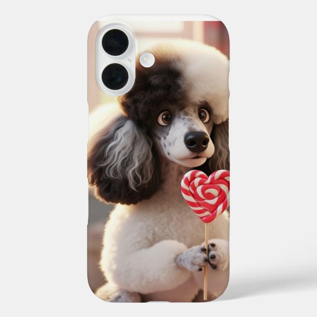 Loving Poodle IPhone Case (Back)