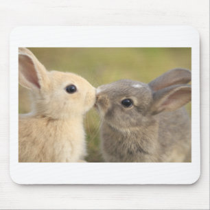 loving rabbit mouse mat