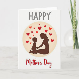 Loving Silhouettes Mothers Day Card