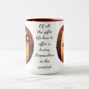 Loving Stepmother Inspirational Quote Hedgehog Mug