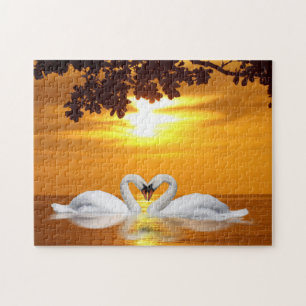 Loving Swans Jigsaw Puzzle