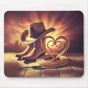 Loving the Cowboy Way Mouse Mat
