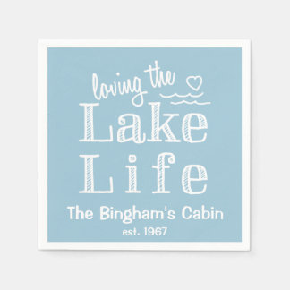 Loving the Lake Life Customised Napkin