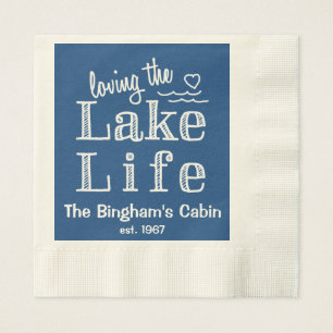 Loving the Lake Life Customised Napkin