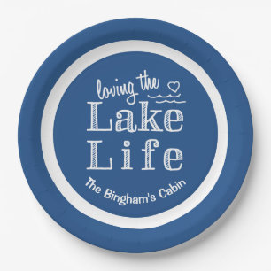 Loving the Lake Life Paper Plate