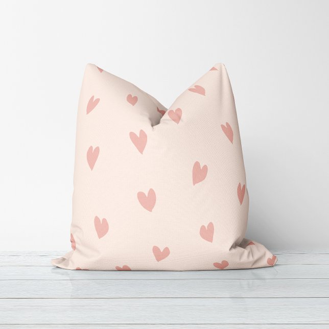 Loving Touch Pale Pink Throw Pillow (Creator Uploaded)