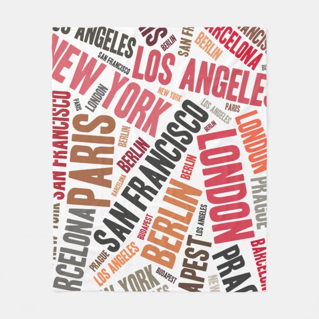 Loving travelling fleece blanket (Front)