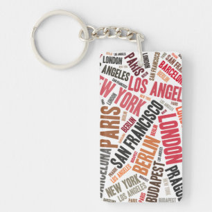 Loving travelling key ring
