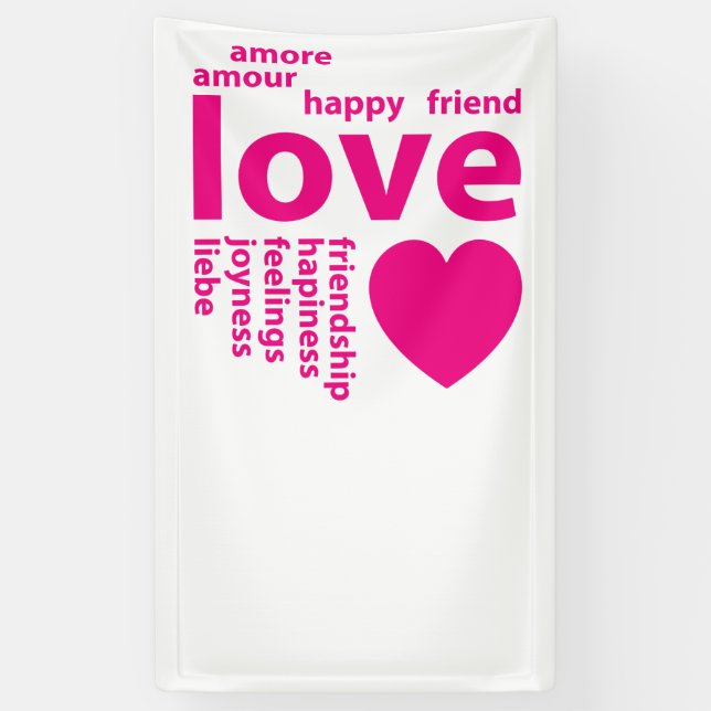 Loving words banner (Vertical)