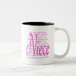 Loving Words for Niece Two-Tone Coffee Mug