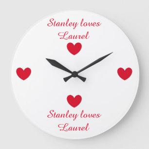 Loving Words:   Large Clock