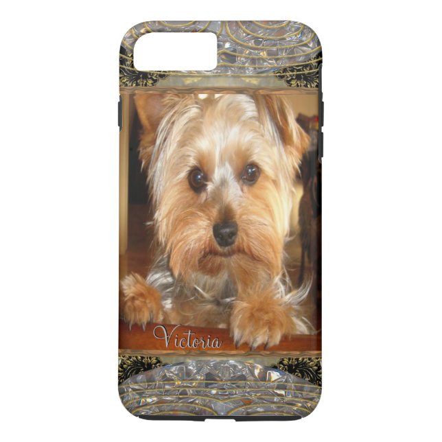 Loving Yorkies   or Insert Your Own Photo Case-Mate iPhone Case (Back)