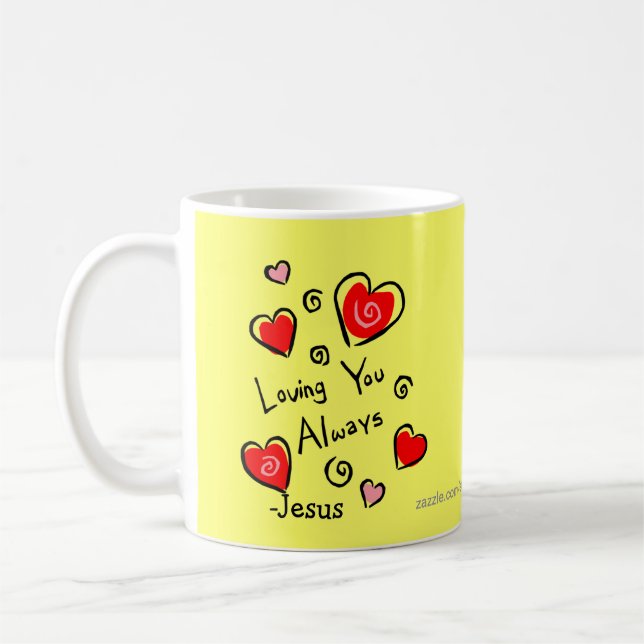 Loving you always -Jesus HEART Coffee Mug (Left)