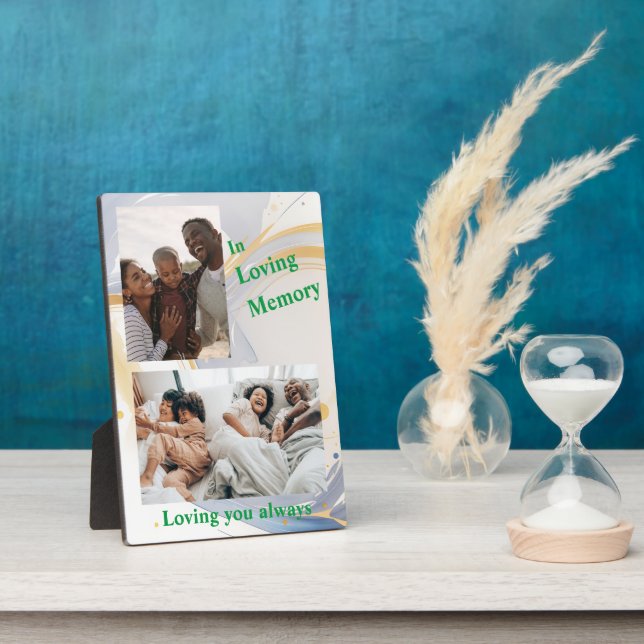 Loving you always Personalised Tabletop plaque (Side)