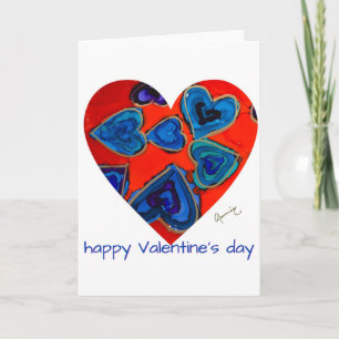 Lovitude Blue Hearts Valentine's Day Card