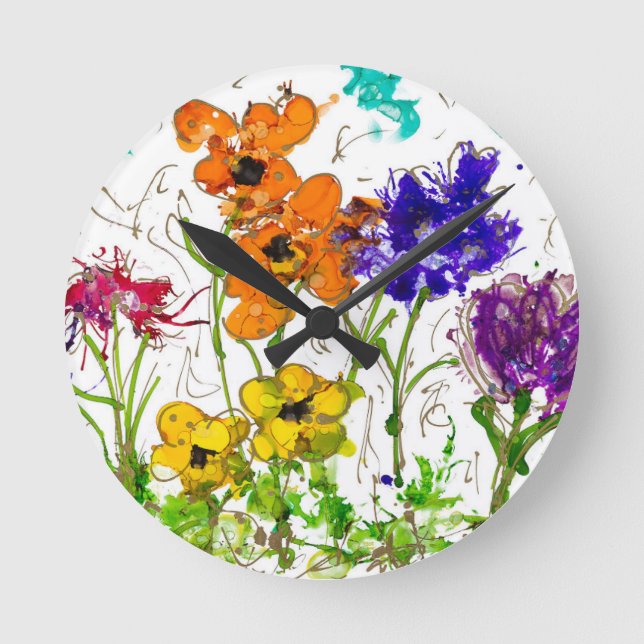 Lovitude wall clock "Peace Garden" (Front)