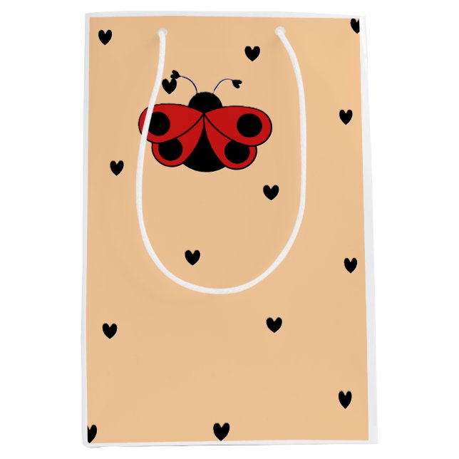 lovlee bug two-tone medium gift bag (Front)