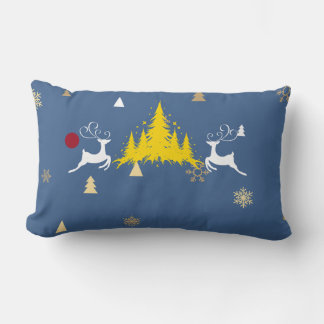 lovley christmas lumbar cushion