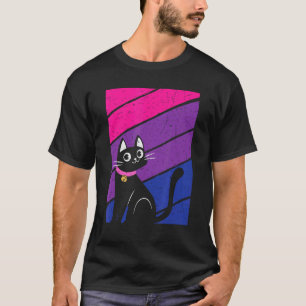 Lovly Bisexual Cat Love is Love Gay Parade Rainbow T-Shirt