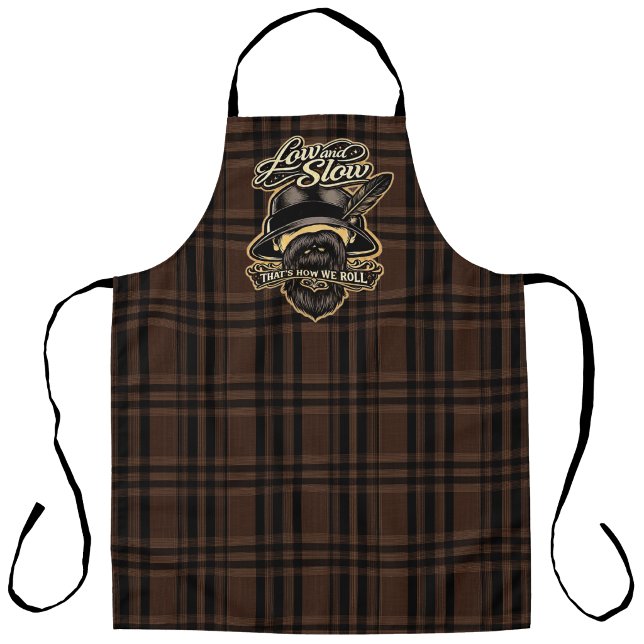 Low and Slow Lowrider Style Flannel print Apron (Low and Slow Lowrider Style Flannel print Apron)