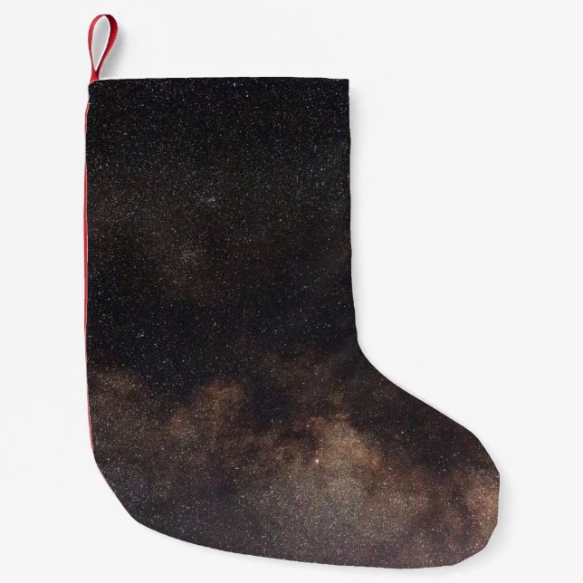 Low-angle of milky way small christmas stocking (Front)