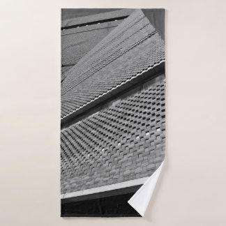 LOW ANGLE PHOTO OF ARCHITECTURAL BUILDING BATH TOWEL