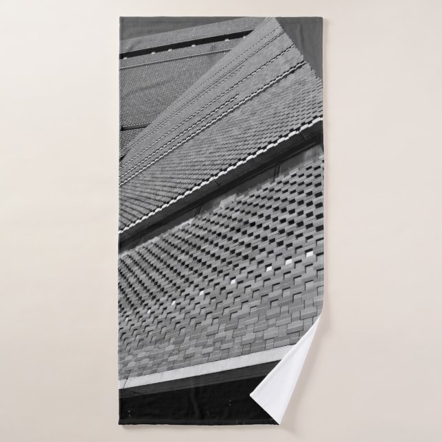 LOW ANGLE PHOTO OF ARCHITECTURAL BUILDING BATH TOWEL (Bath Towel)